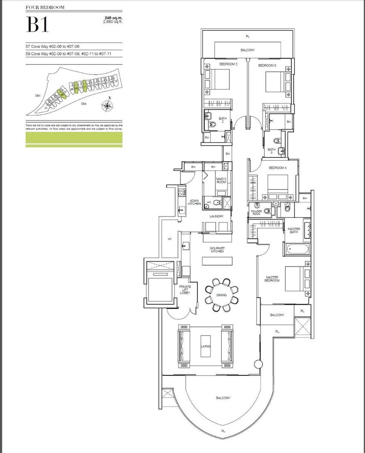 Seascape 涛源湾 B1 floor plan