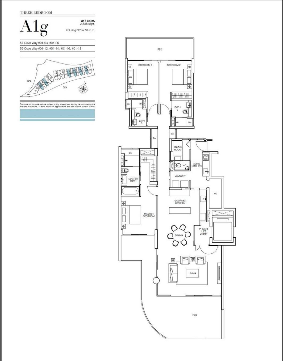 Seascape 涛源湾 A1g floor plan
