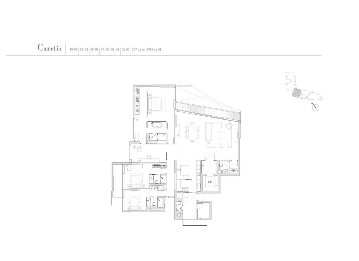 Eden Residences Capitol 首都御府 Camellia floor plan