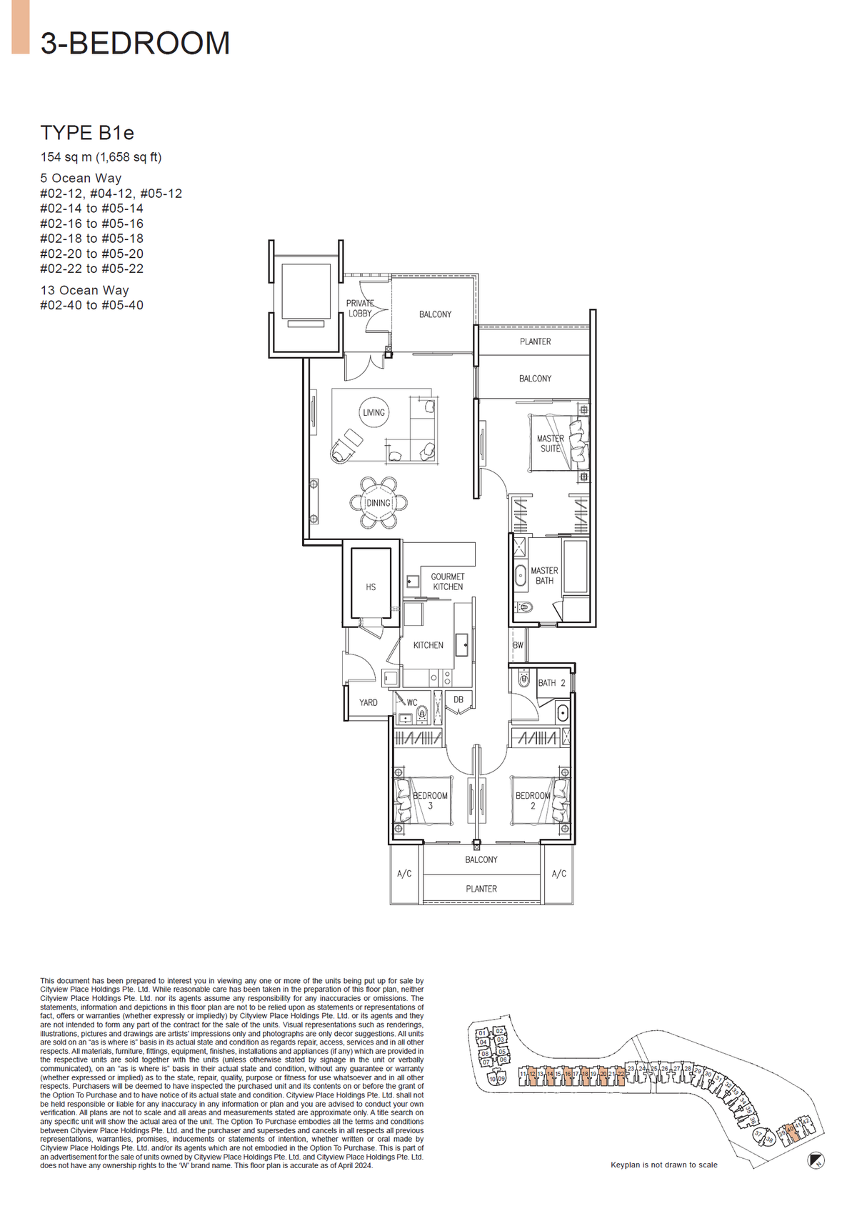 The Residences At W Singapore Sentosa Cove B1e floor plan