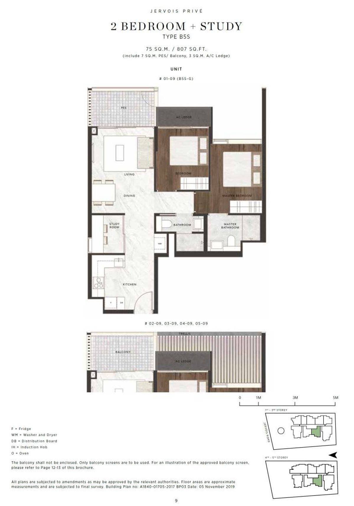 Jervois Privé B5S floor plan