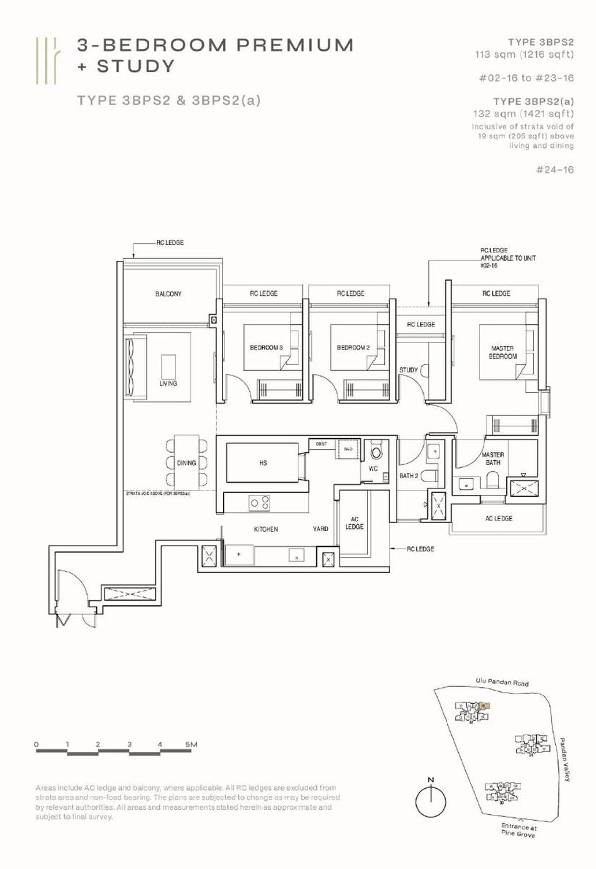 Pinetree Hill 松岩轩 3BPS2 floor plan