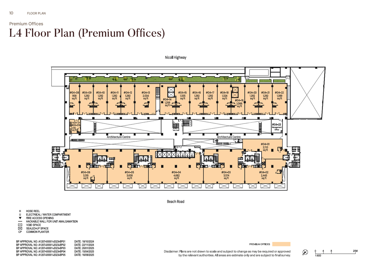 The Golden Mile 4th Storey Plan floor plan