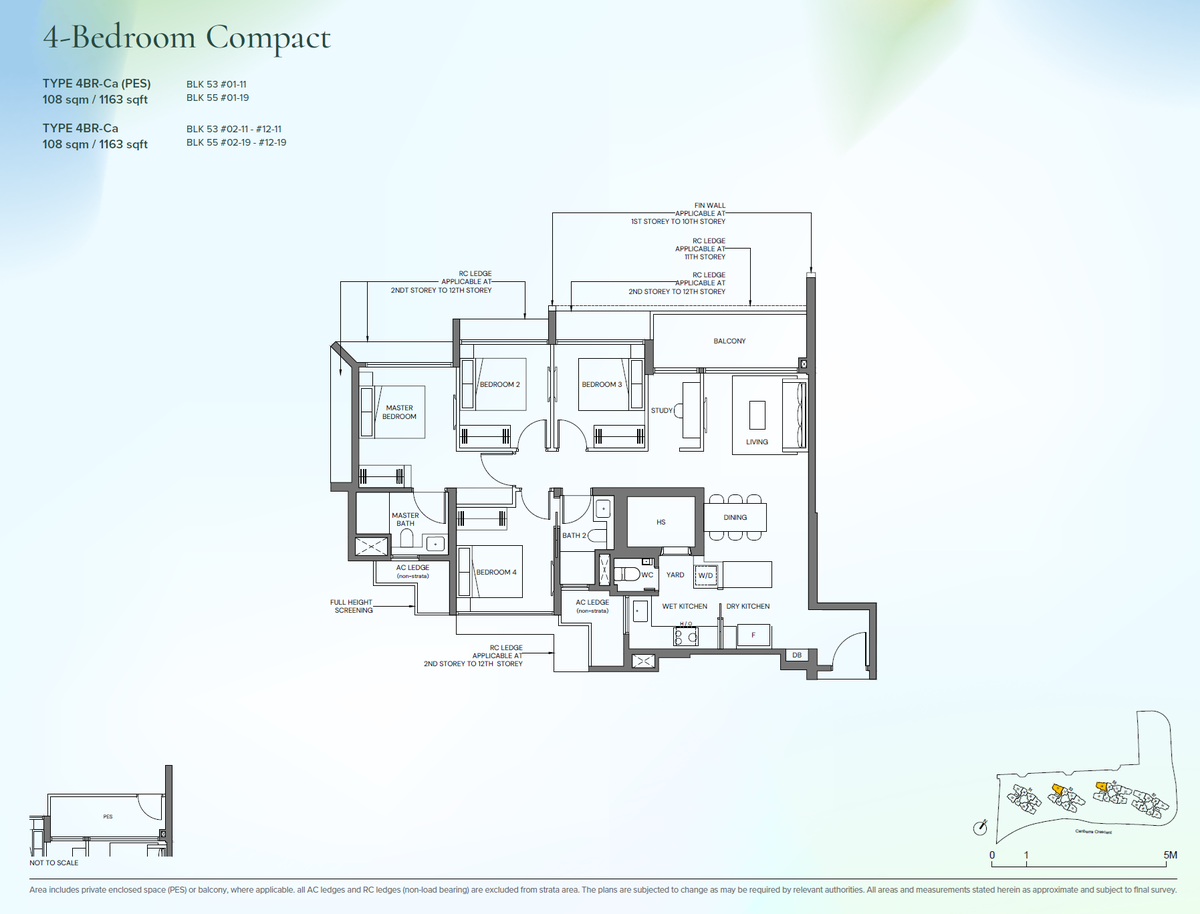 Canberra Crescent Residences 4BR-Ca floor plan