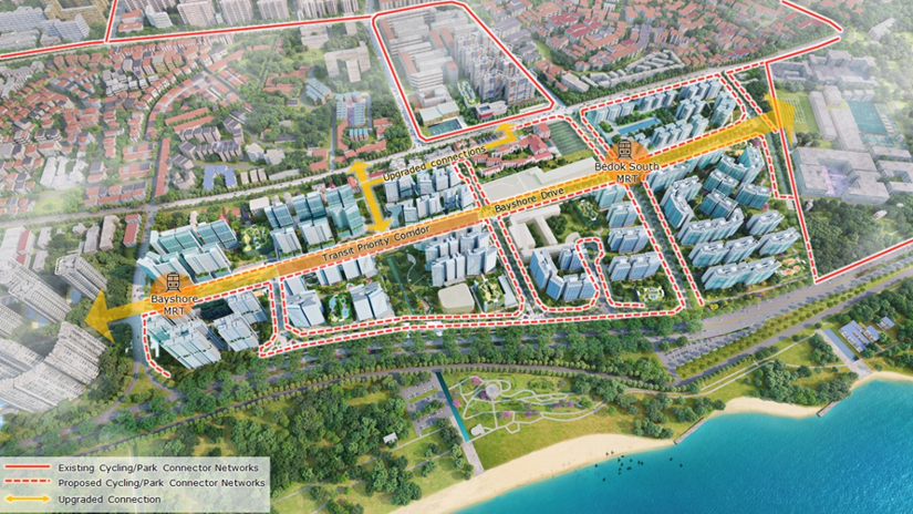 URAs Bayshore masterplan with maps