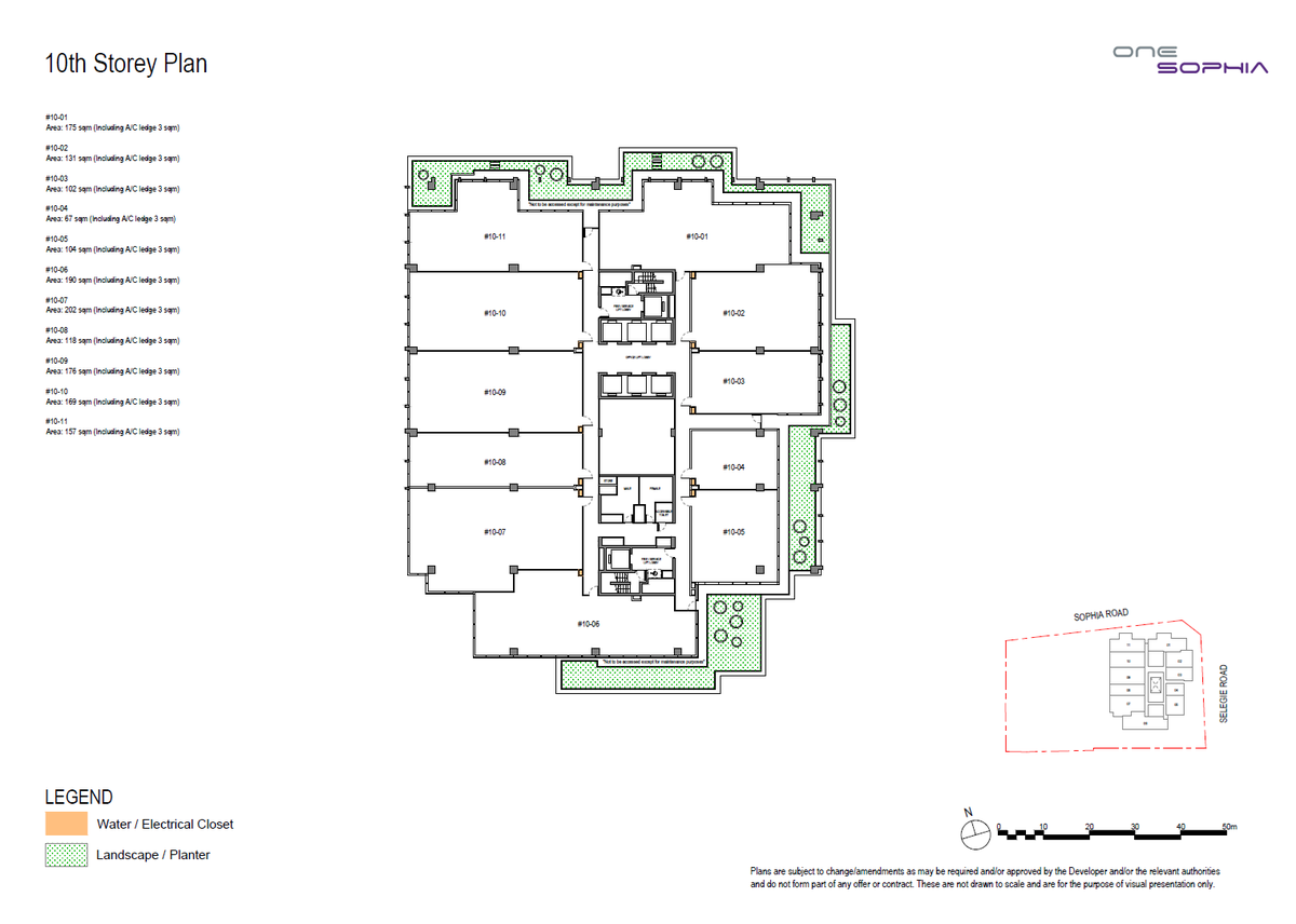 One Sophia 10th Storey Plan floor plan