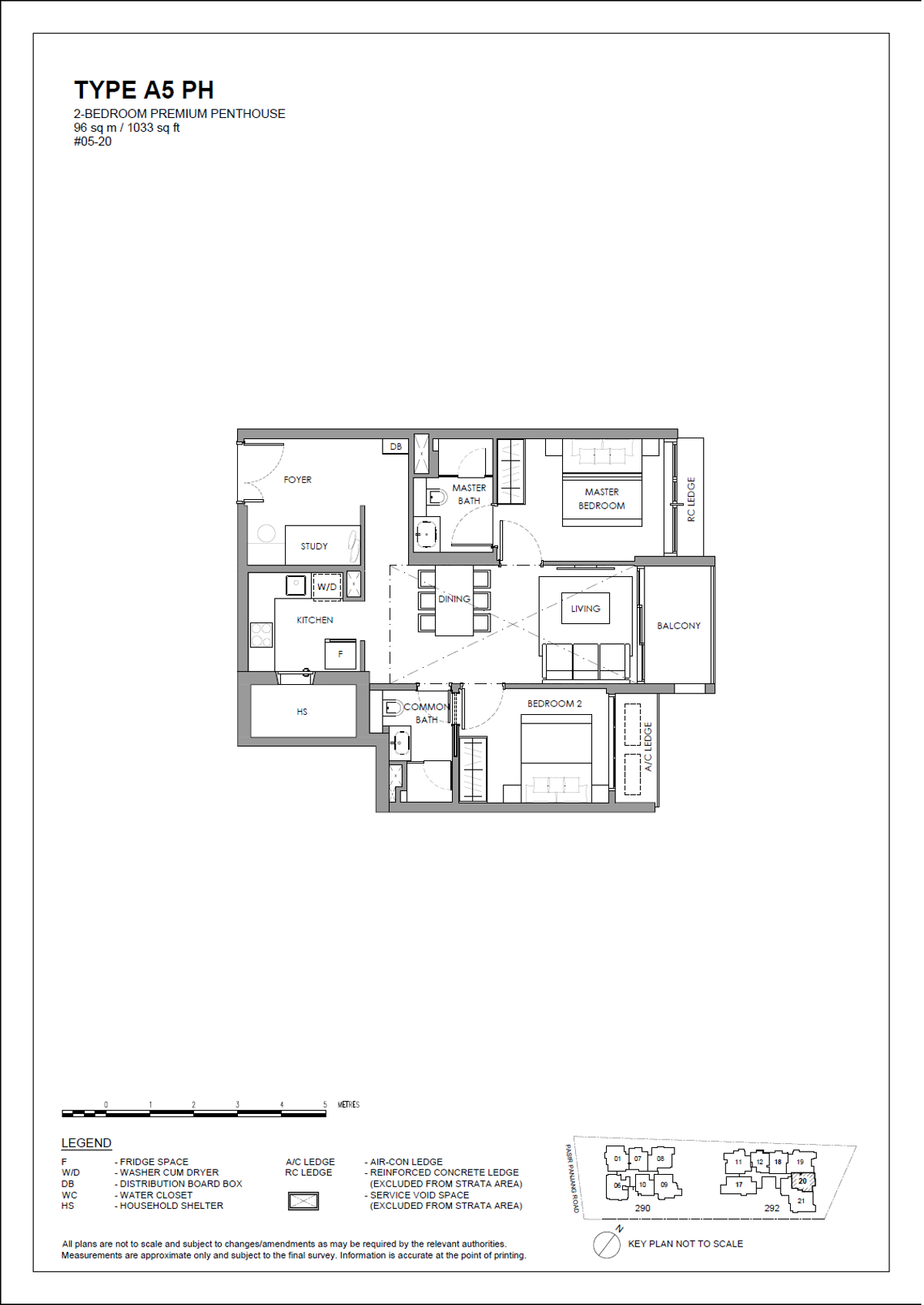 The Hillshore 锦绣山庄 A5 PH floor plan