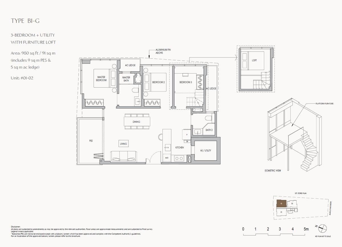 The Shorefront B1-G floor plan