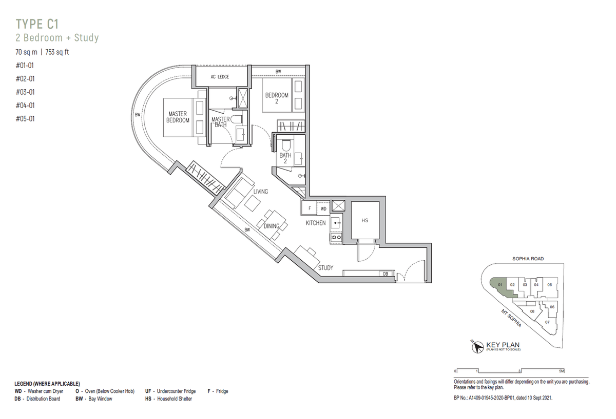 Sophia Regency C1 floor plan