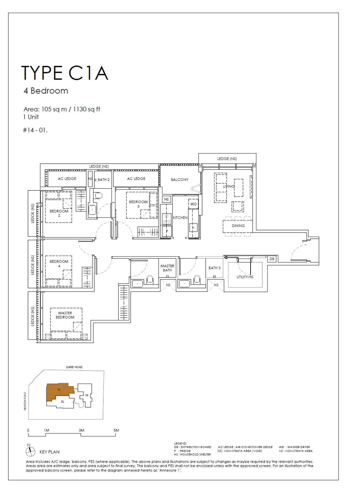 Sanctuary@Newton C1A floor plan