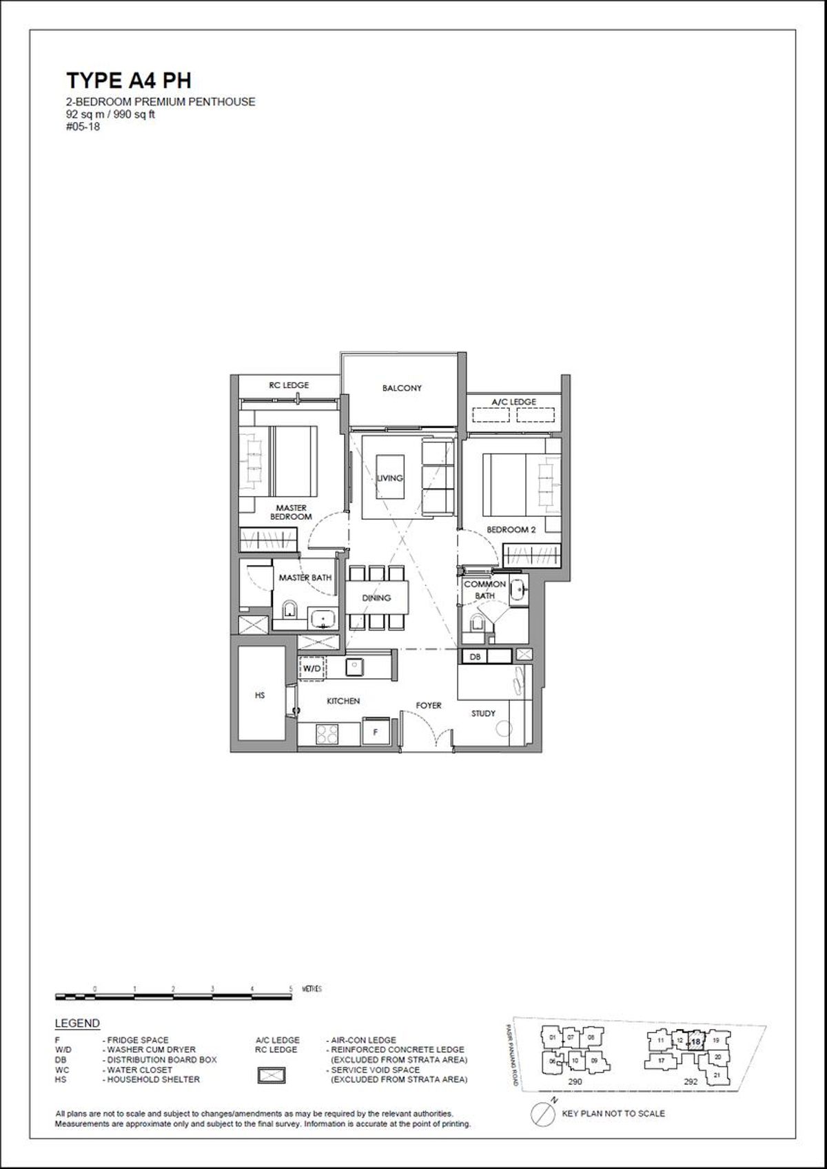 The Hillshore 锦绣山庄 A4 PH floor plan