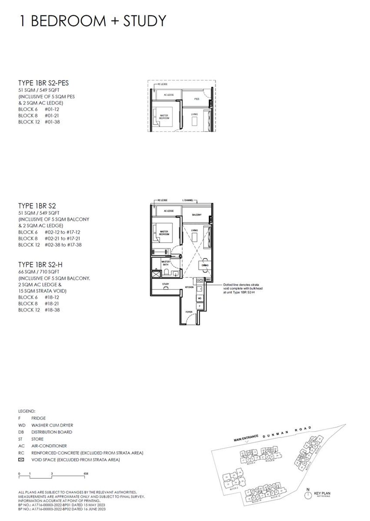 Grand Dunman 名门世家 1BR S2 floor plan