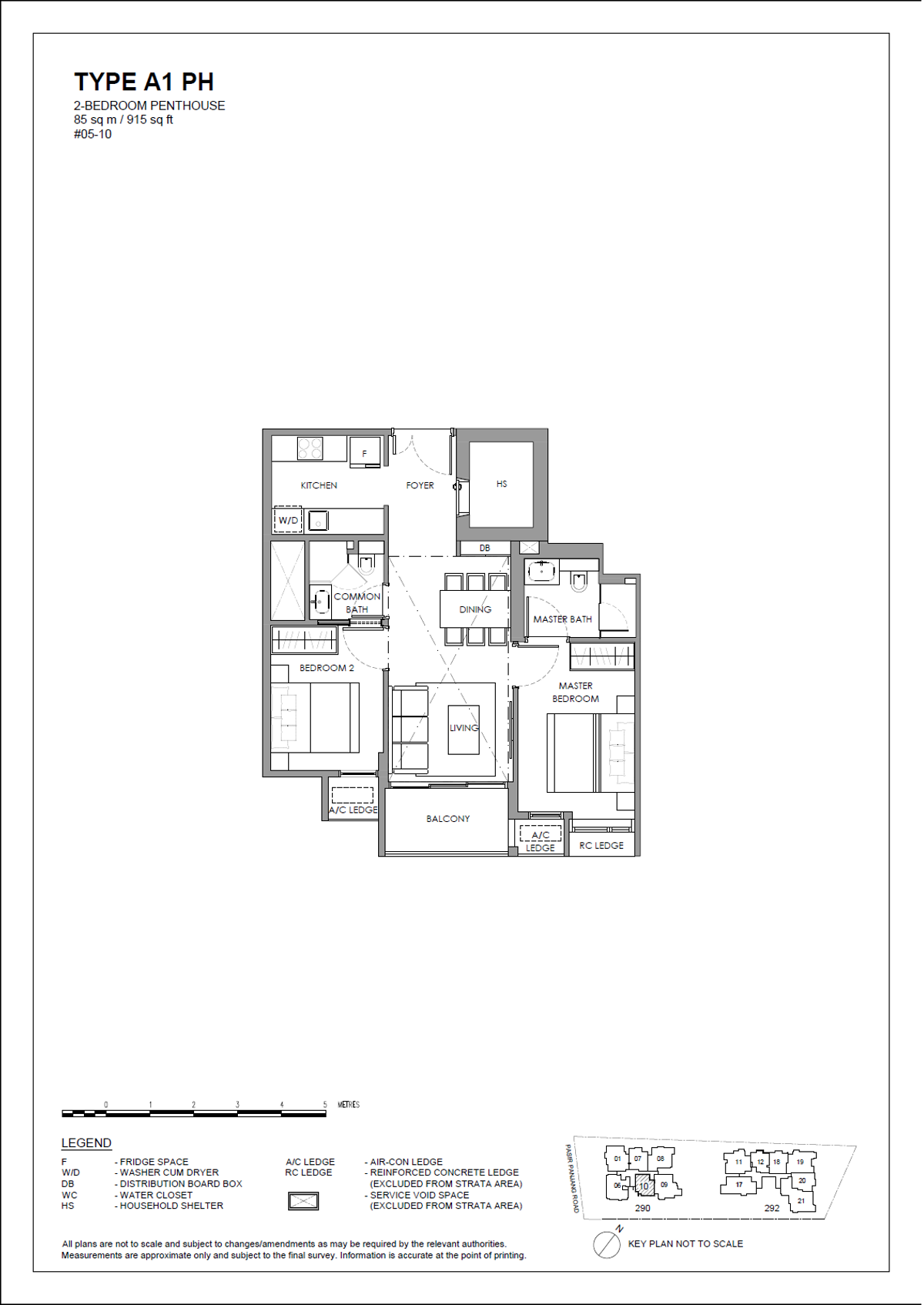 The Hillshore 锦绣山庄 A1 PH floor plan