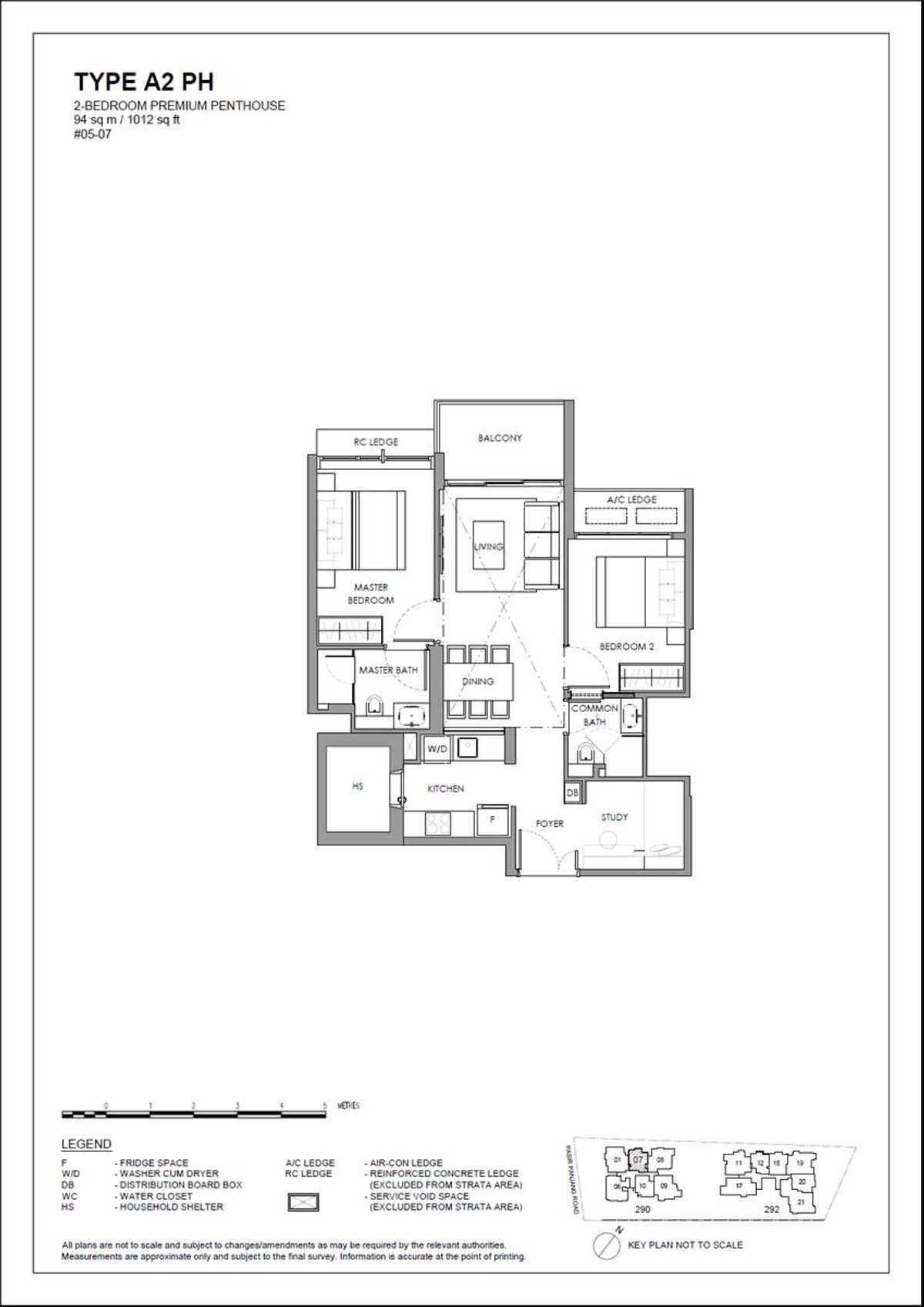 The Hillshore 锦绣山庄 A2 PH floor plan