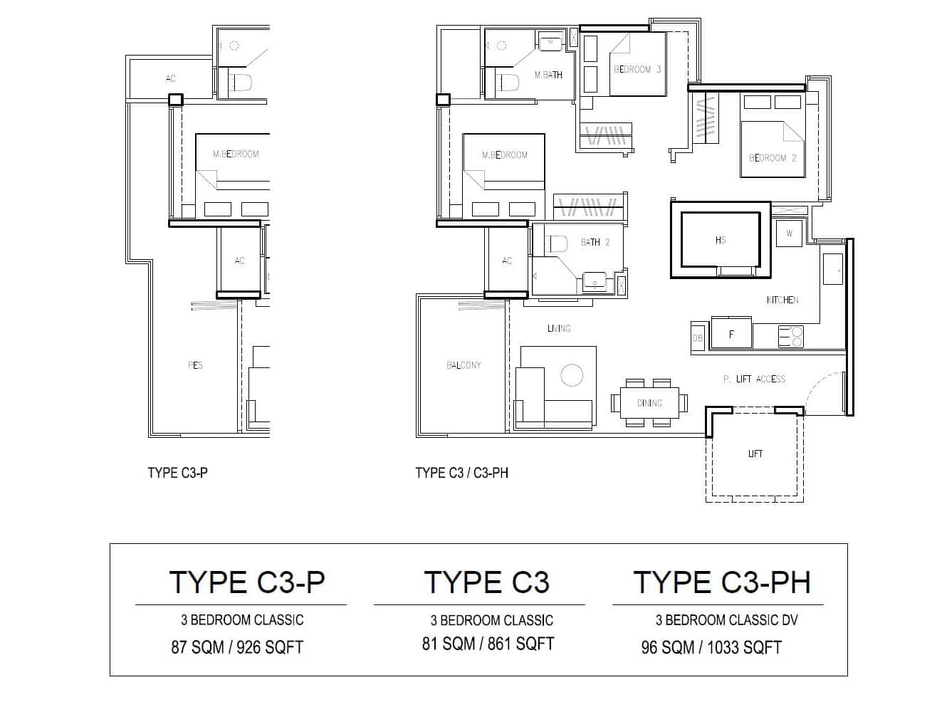 3 BEDROOM PREMIUM TYPE C3