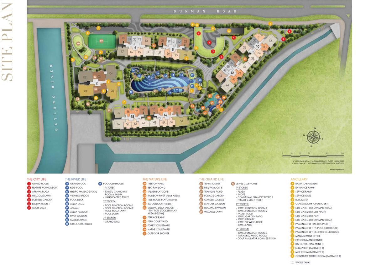 Grand Dunman 名门世家 site plan