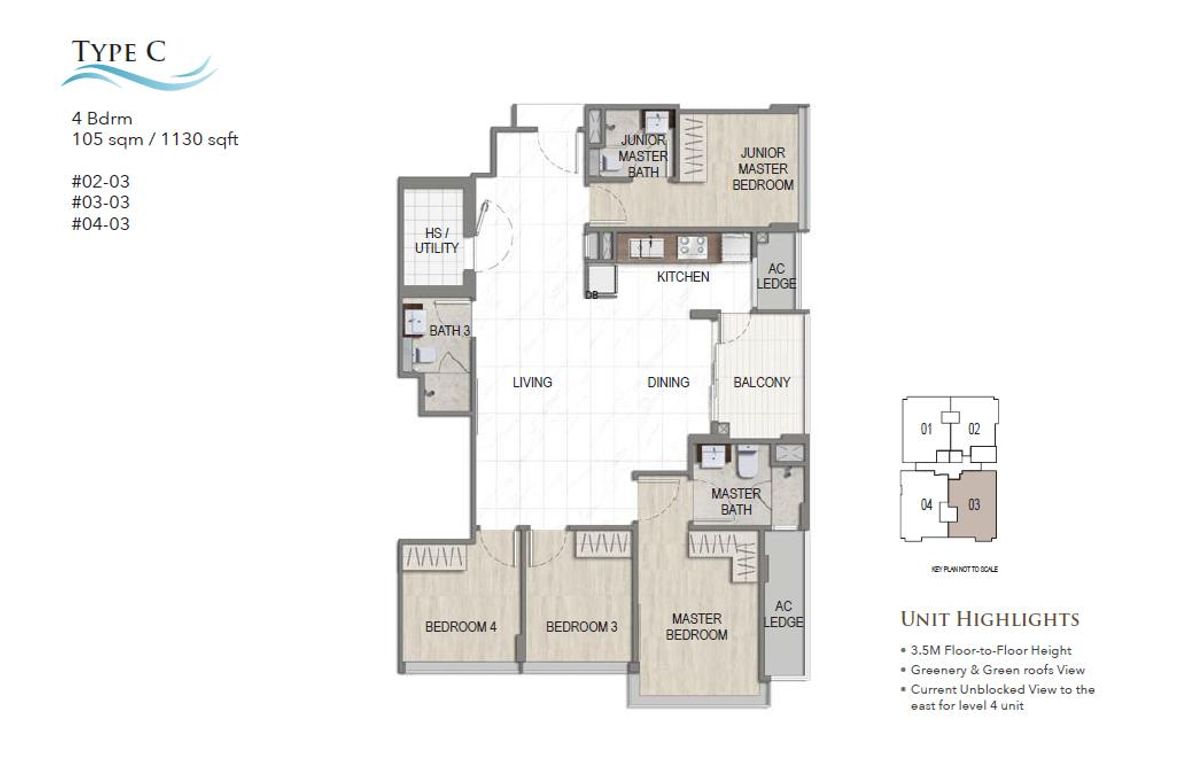 K Suites Type C floor plan