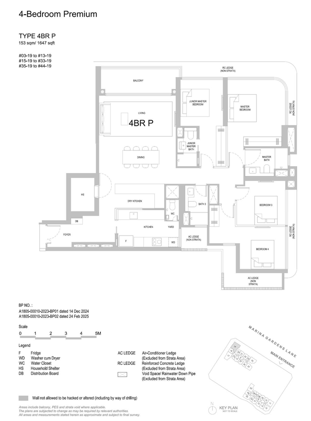 One Marina Gardens 4BR P floor plan