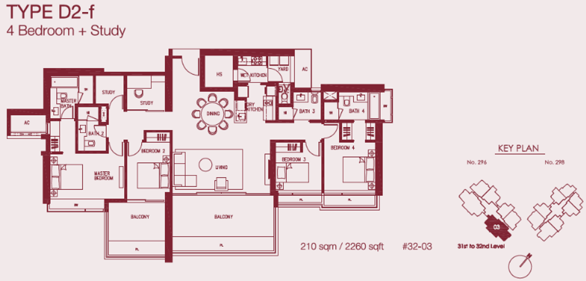 Concourse Skyline D2-f floor plan