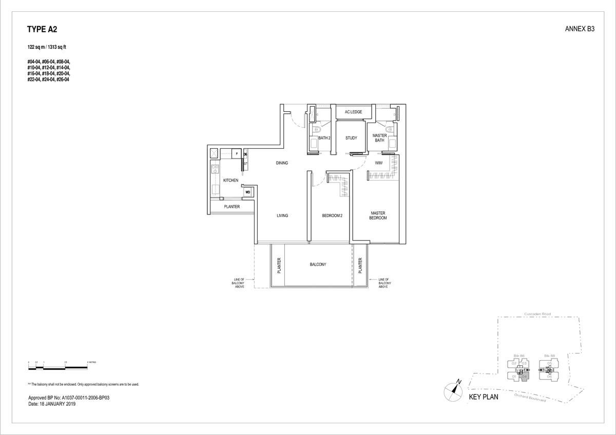 Boulevard 88 铂瑞雅居 A2 floor plan