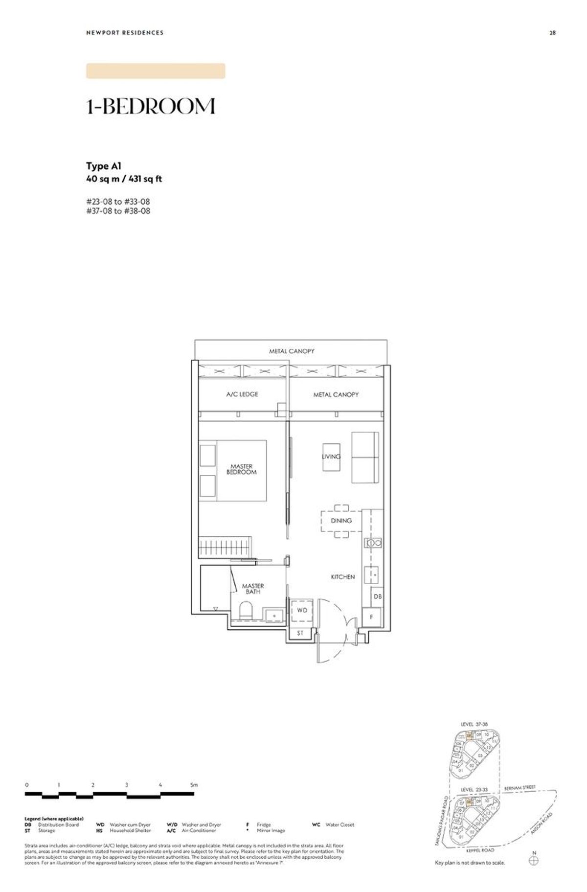 Newport Residences 铂海峰 A1 floor plan