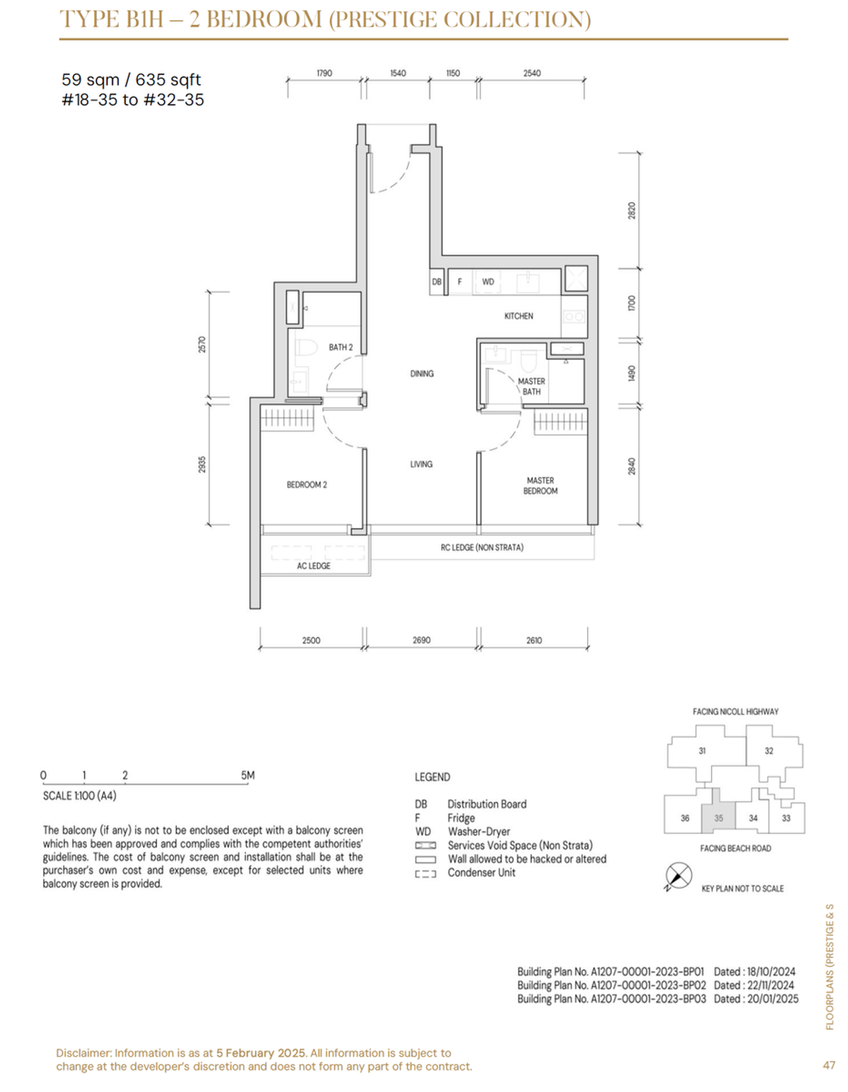 Aurea B1H floor plan