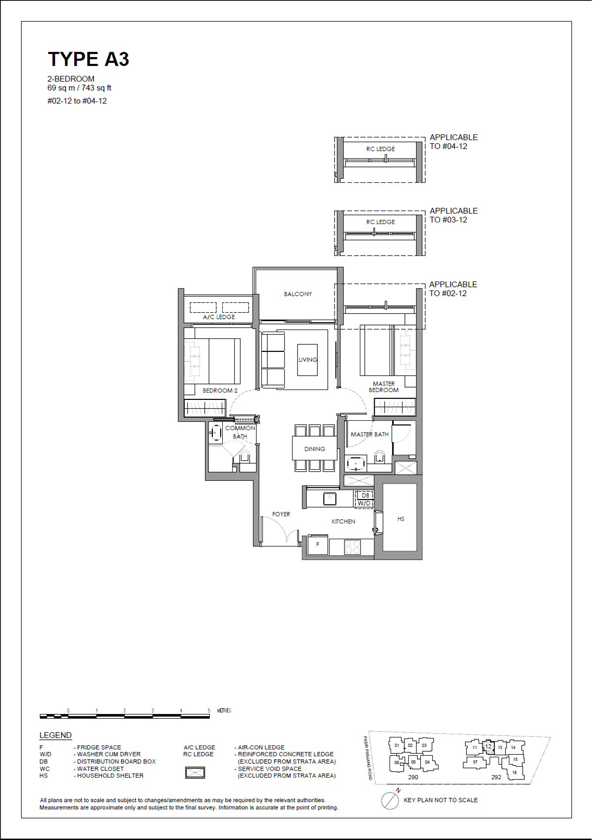 The Hillshore 锦绣山庄 A3 floor plan