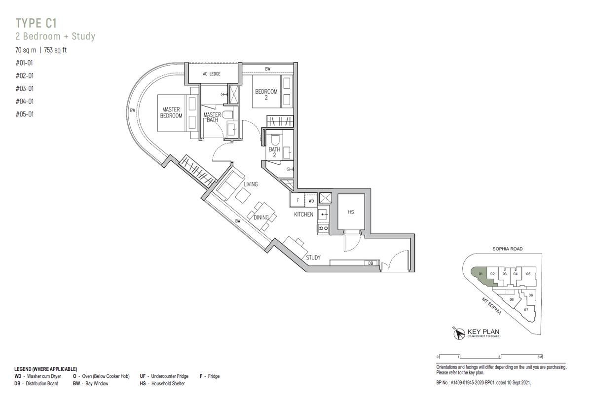 Sophia Regency C1 floor plan