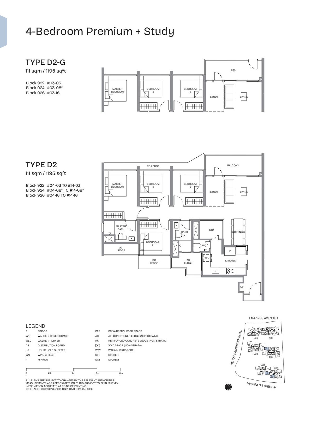Pinery Residences D2 floor plan