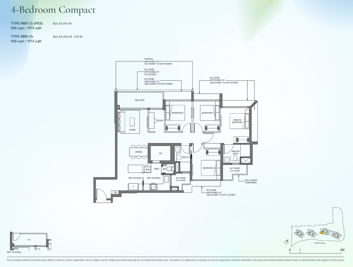 Canberra Crescent Residences 4BR-Cb floor plan