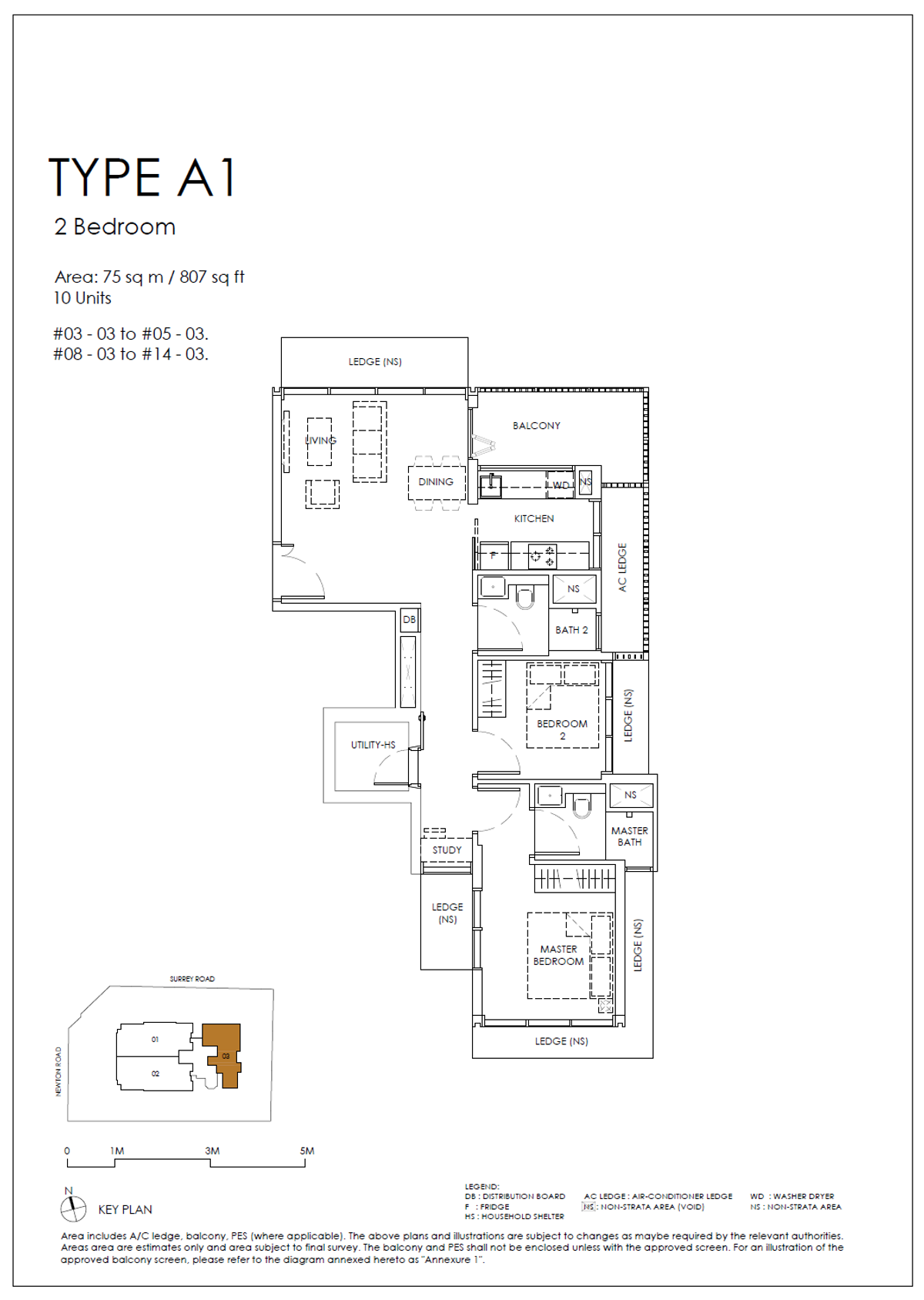 Sanctuary@Newton A1 floor plan