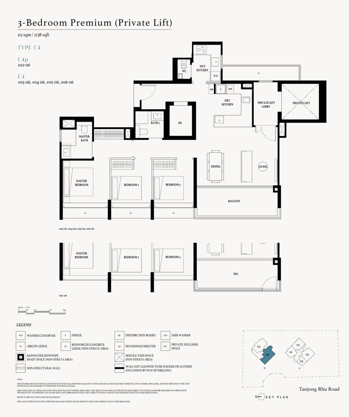 Arina East Residences 雅丽轩 C4p floor plan