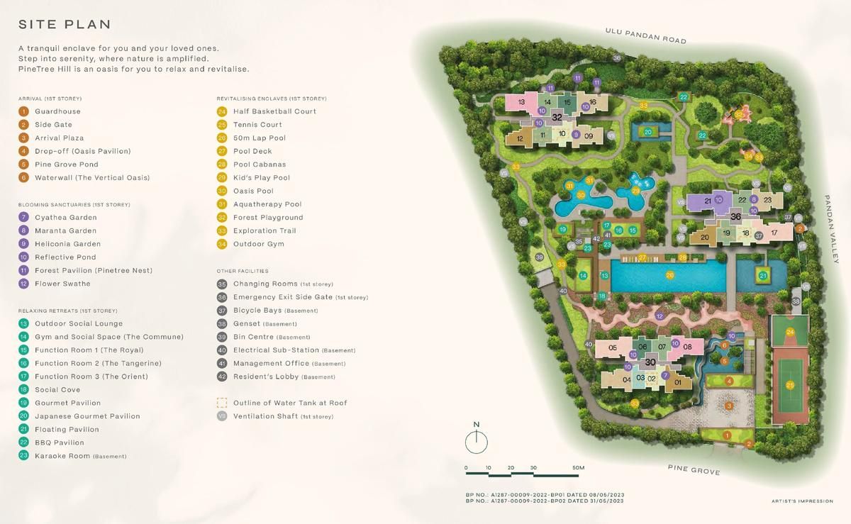 Pinetree Hill 松岩轩 site plan