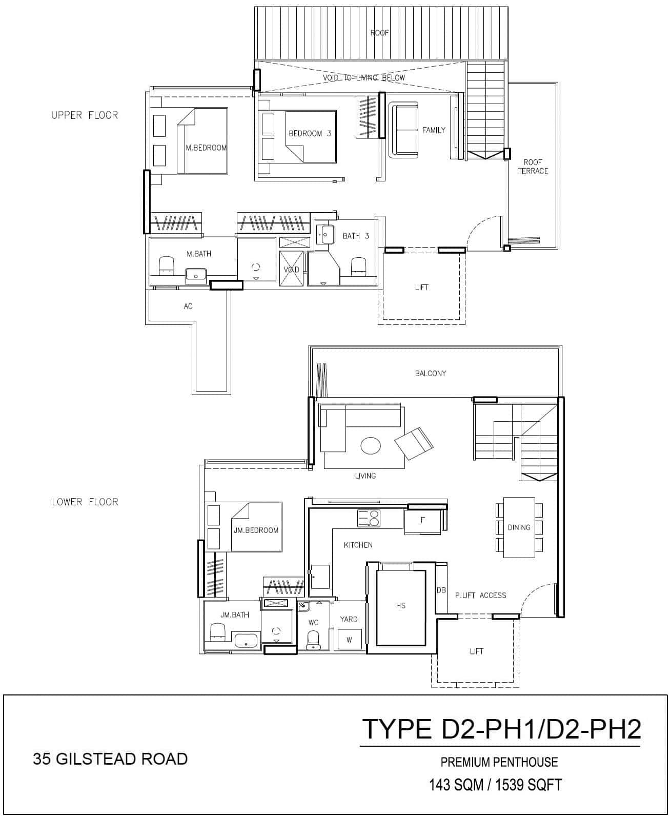 PREMIUM PENTHOUSE TYPE D2-PH1