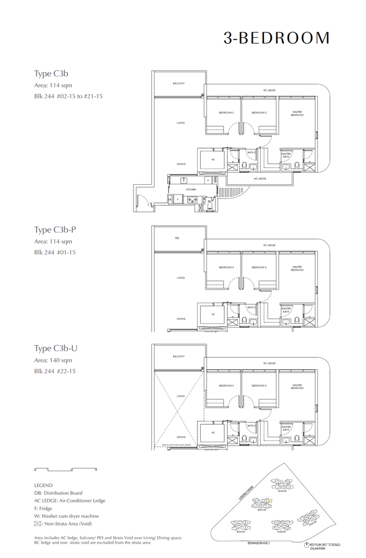 Chuan Park 鑫丰瑞府 C3b floor plan