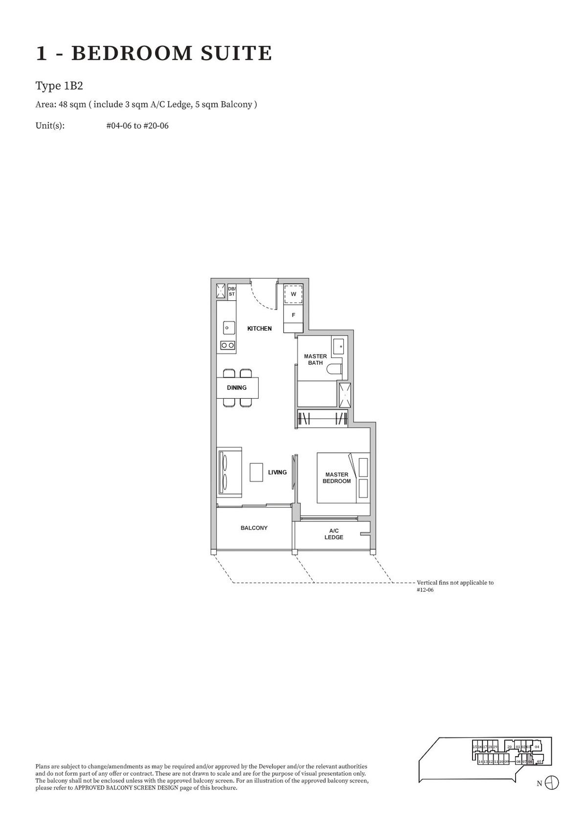 TMW Maxwell 1B2 floor plan