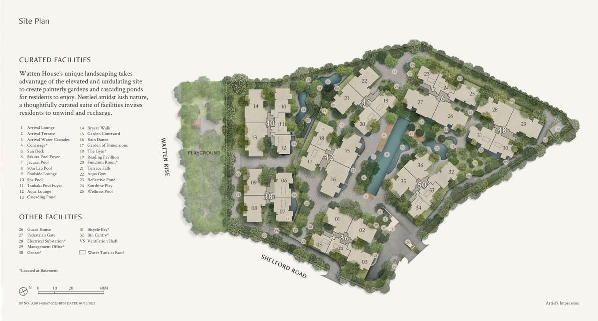 Watten House 华登嘉苑 site plan