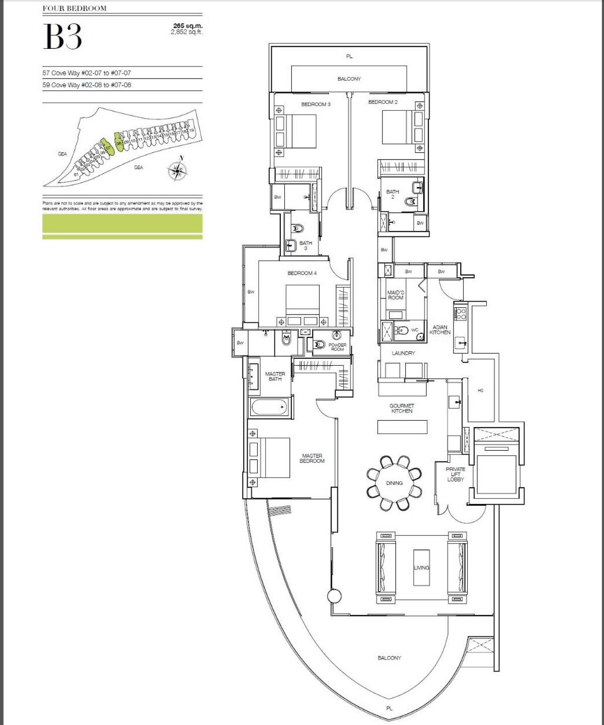 Seascape 涛源湾 B3 floor plan