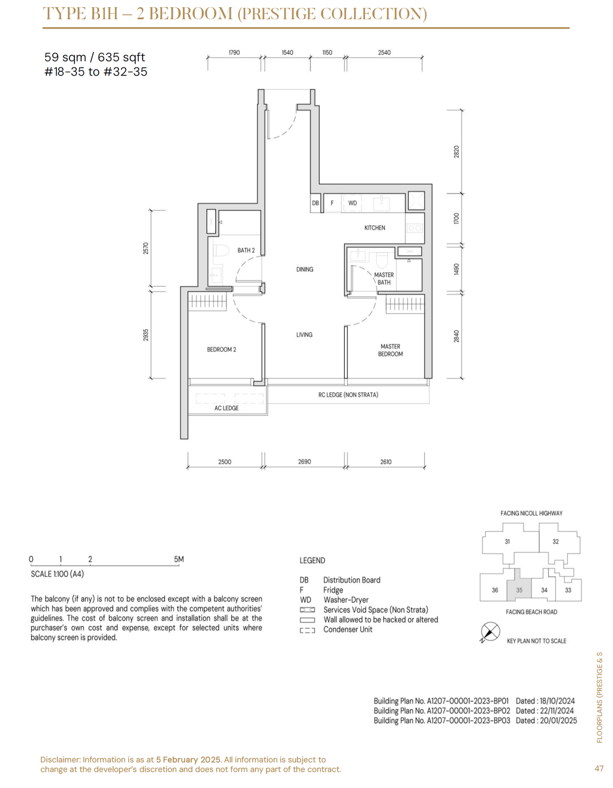 Aurea B1H floor plan