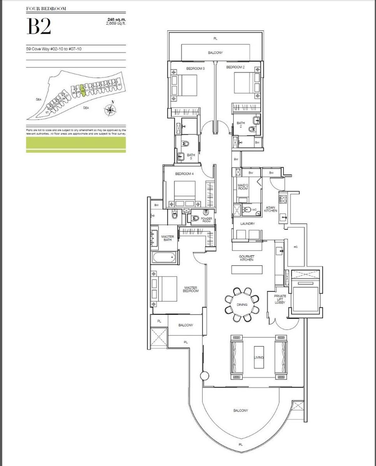 Seascape 涛源湾 B2 floor plan