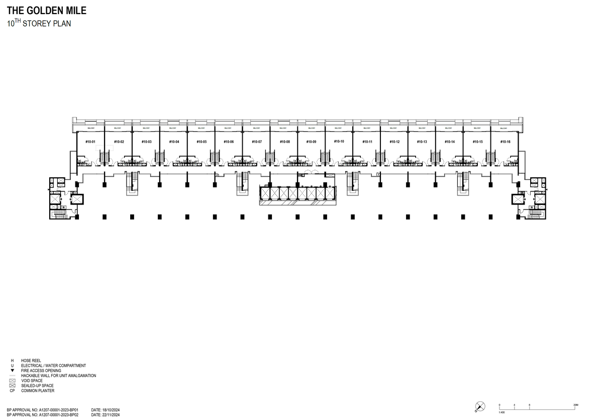 The Golden Mile 10th Storey Plan floor plan