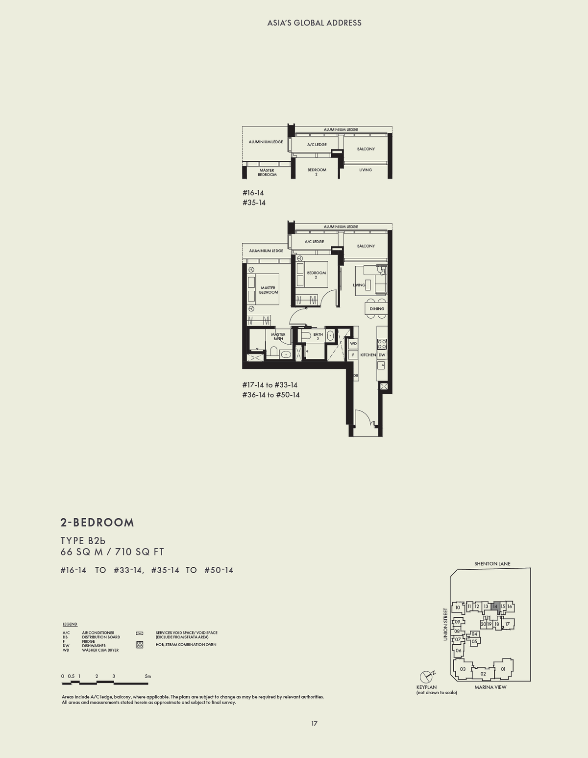 W Residences Marina View - Singapore 滨海景苑 B2b floor plan