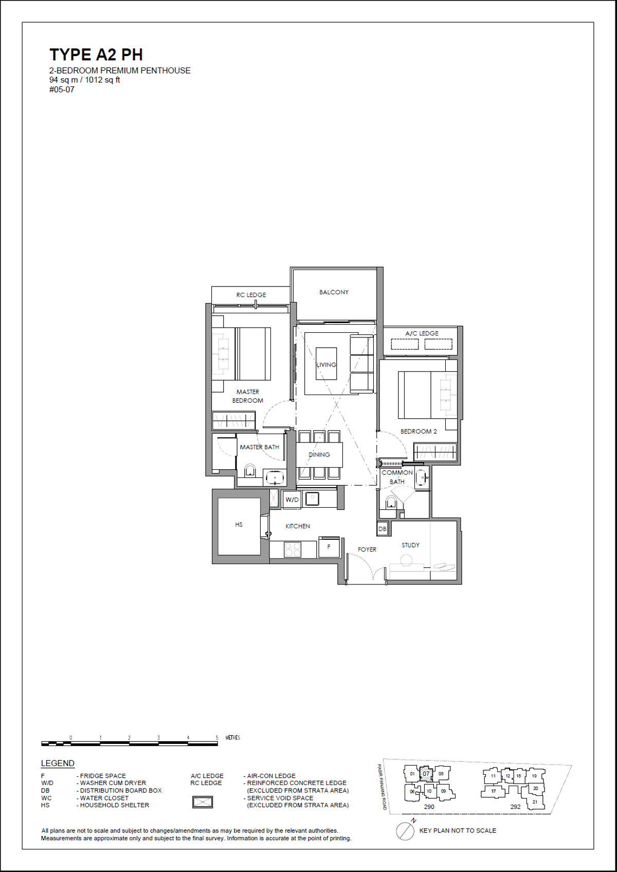 The Hillshore 锦绣山庄 A2 PH floor plan
