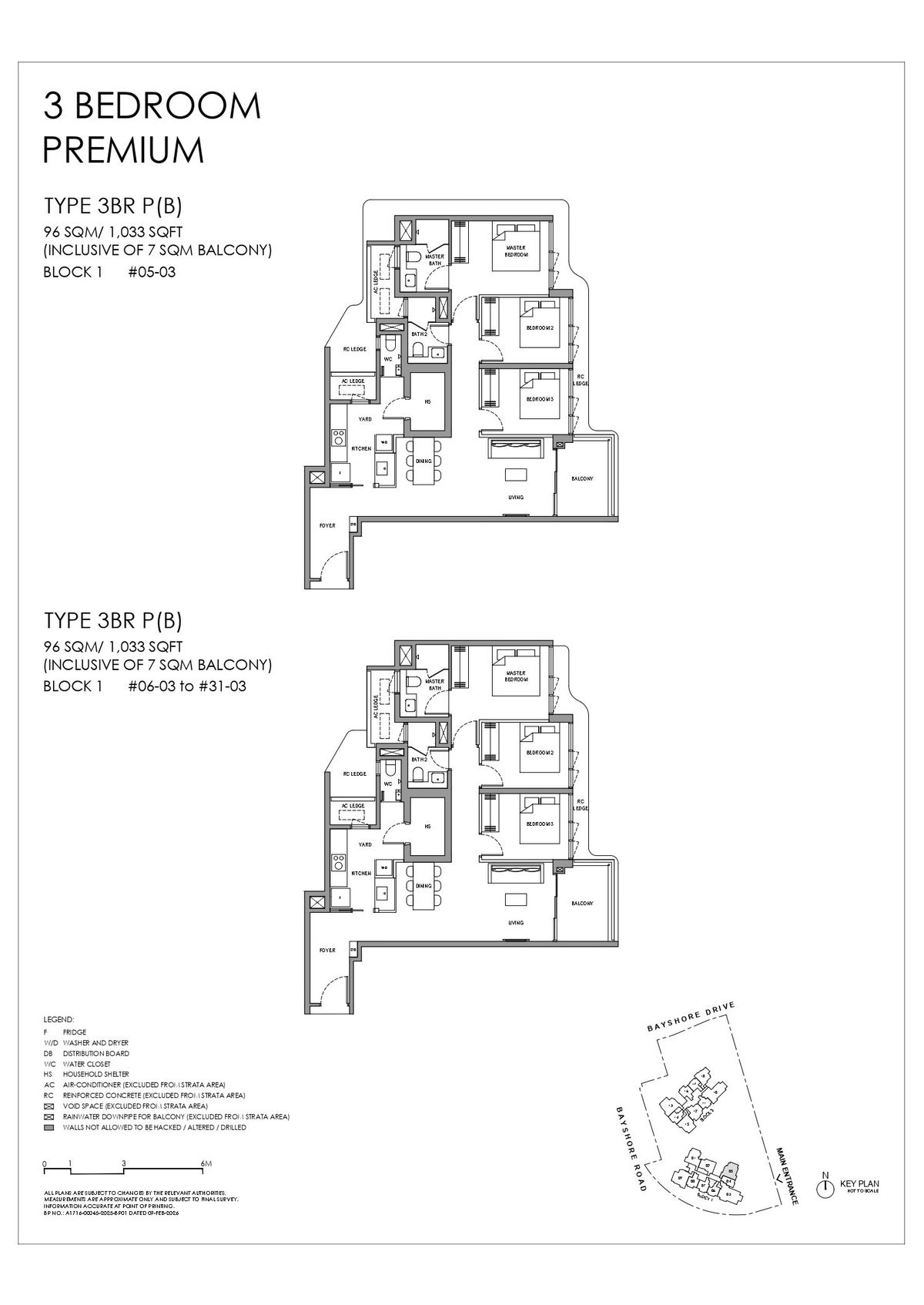Vela Bay 3BR P(B) floor plan