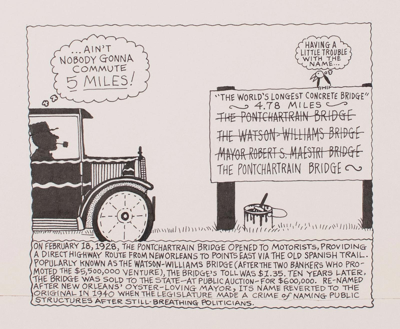 On February 18, 1928, The Pontchatrain Bridge Opened To Motorists