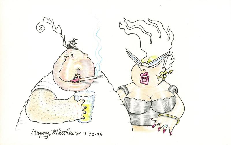 Vic Smoking and Drinking, Nat Silver Top