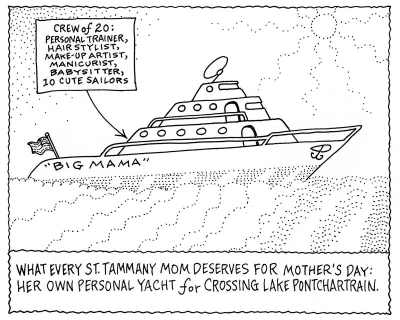 Her Own Personal Yacht for Crossing Lake Pontchatrain