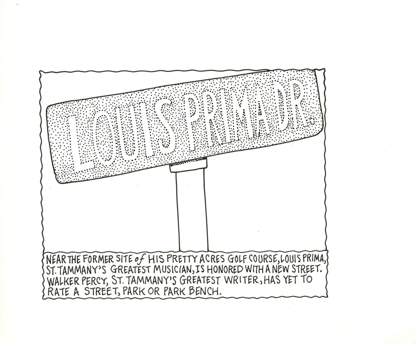 Near The Former Site of His Pretty Acres Golf-Course, Louis Prima, St. Tammany's Greatest Musician