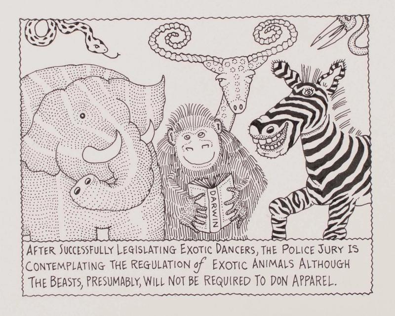 After Succesfull Legislating Exotic Dancers, The Police Jury Is Contemplating The Regulation of Exotic Animals