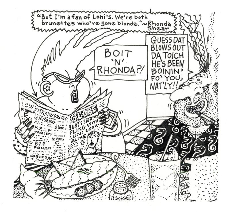 Guess Dat Blows Out Da Toich.  He's been Boinin' Fo' you Nat'ly!!
